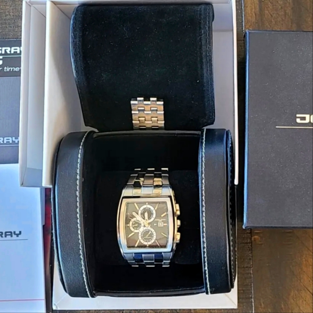 Jorg Gray JG-6300 series mens watch Multi Dial Multifunction, Stainless band
